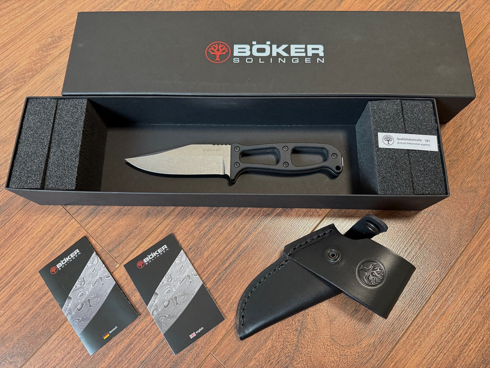 Böker Manufaktur Solingen G.E.K. EDC Fixed Survival Knife Messer Tony Lennartz