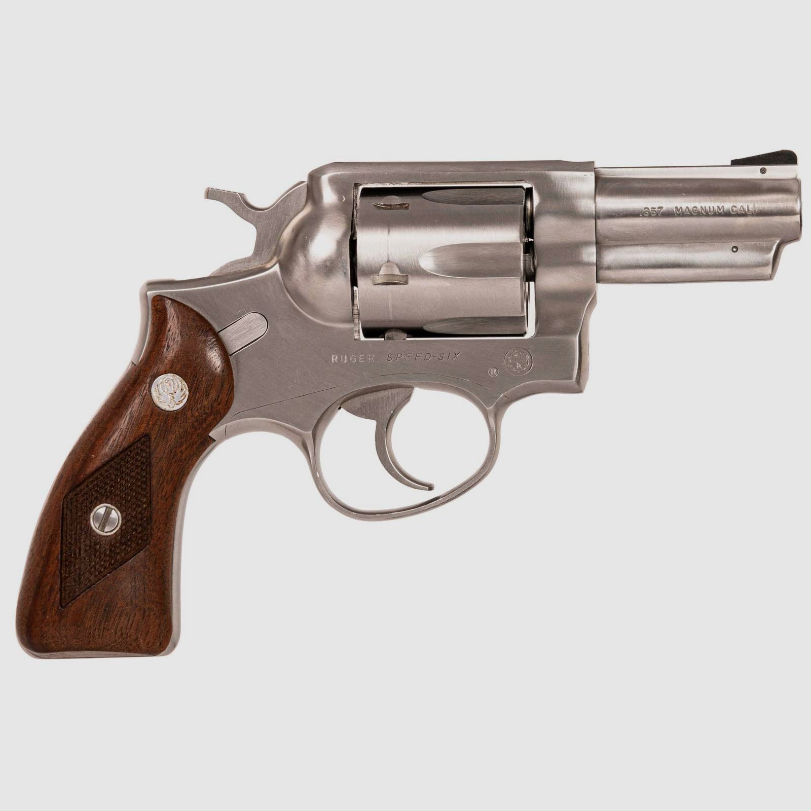 Ruger SPEED-Six , Holzgriffschalen, feste Visierung, .357Mag
