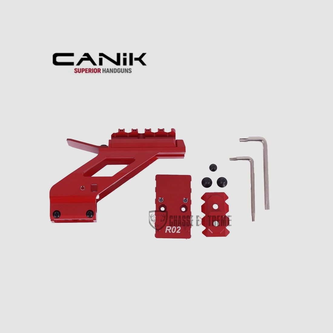 Rail Óptico CANIK Aluminio Rojo, imagen 2 de 4