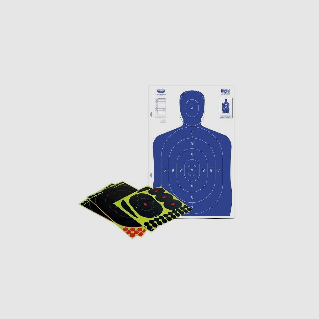 Silhouette Police Target Set
