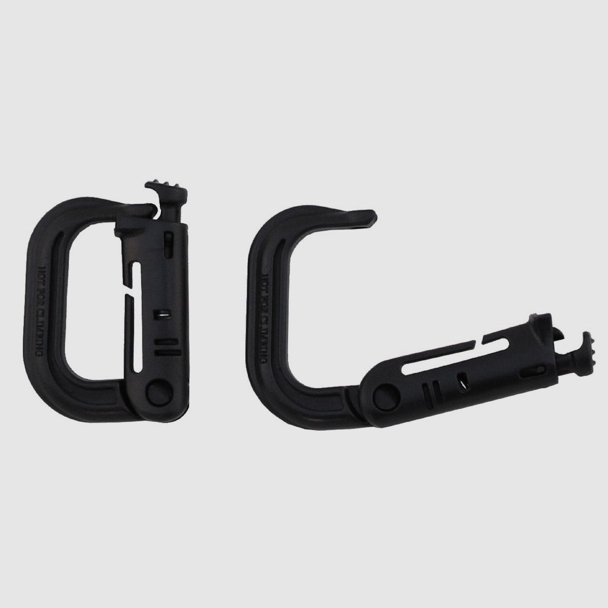 MFH Karabiner Kunststoff Molle 2 Stück Oliv
