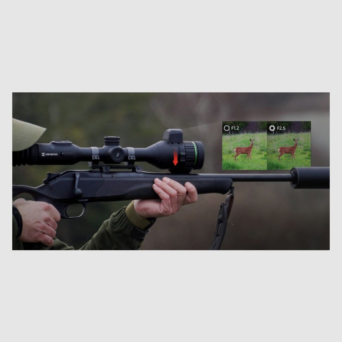 HIKMICRO ALPEX 4K LITE Nachtsichtgerät mit Entfernungsmesser, Bild 3 von 19