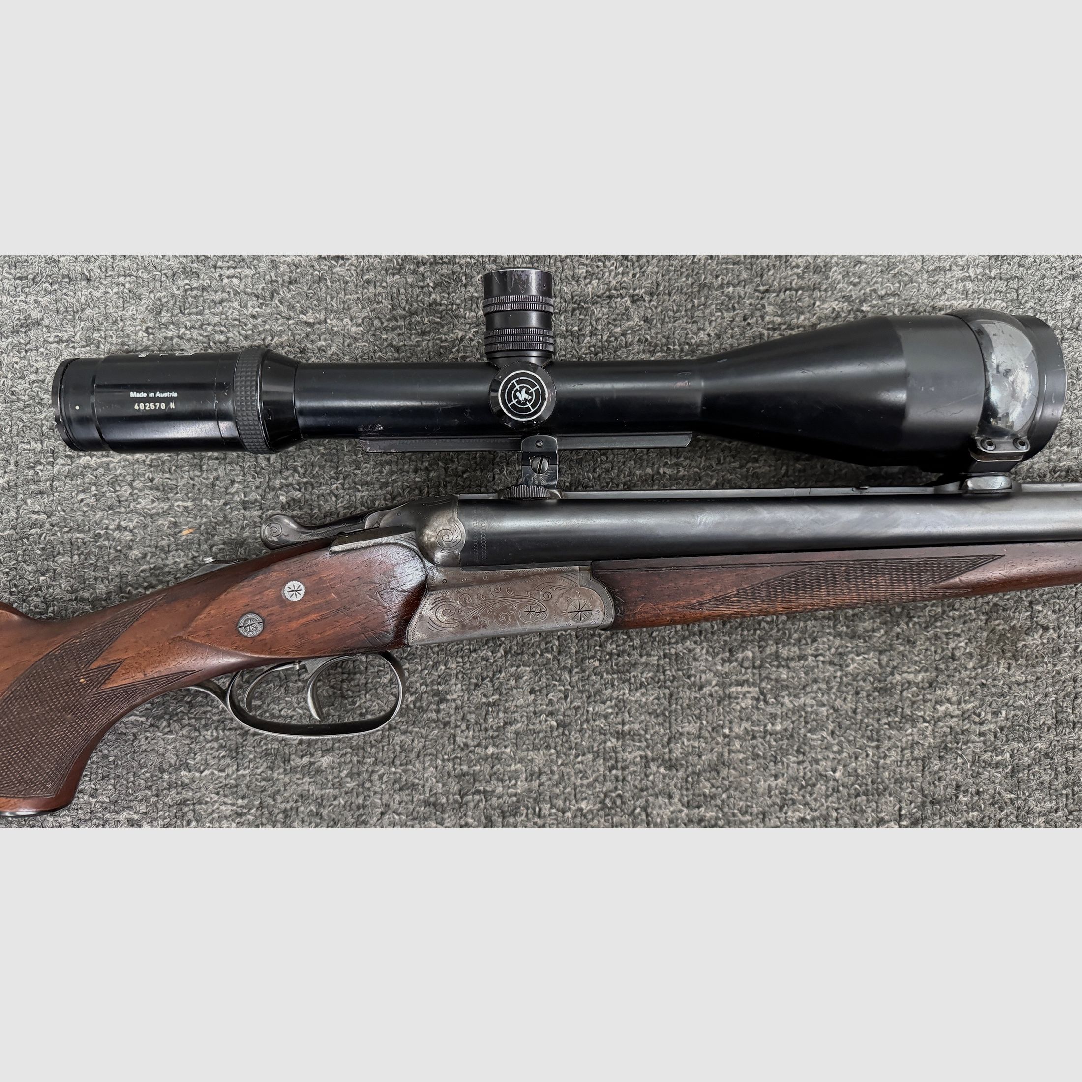 Suhler Drilling .30-06 & .22 Hornet & 12/70 mit Kahles 3-12x56 mit Nachtleuchtpunkt