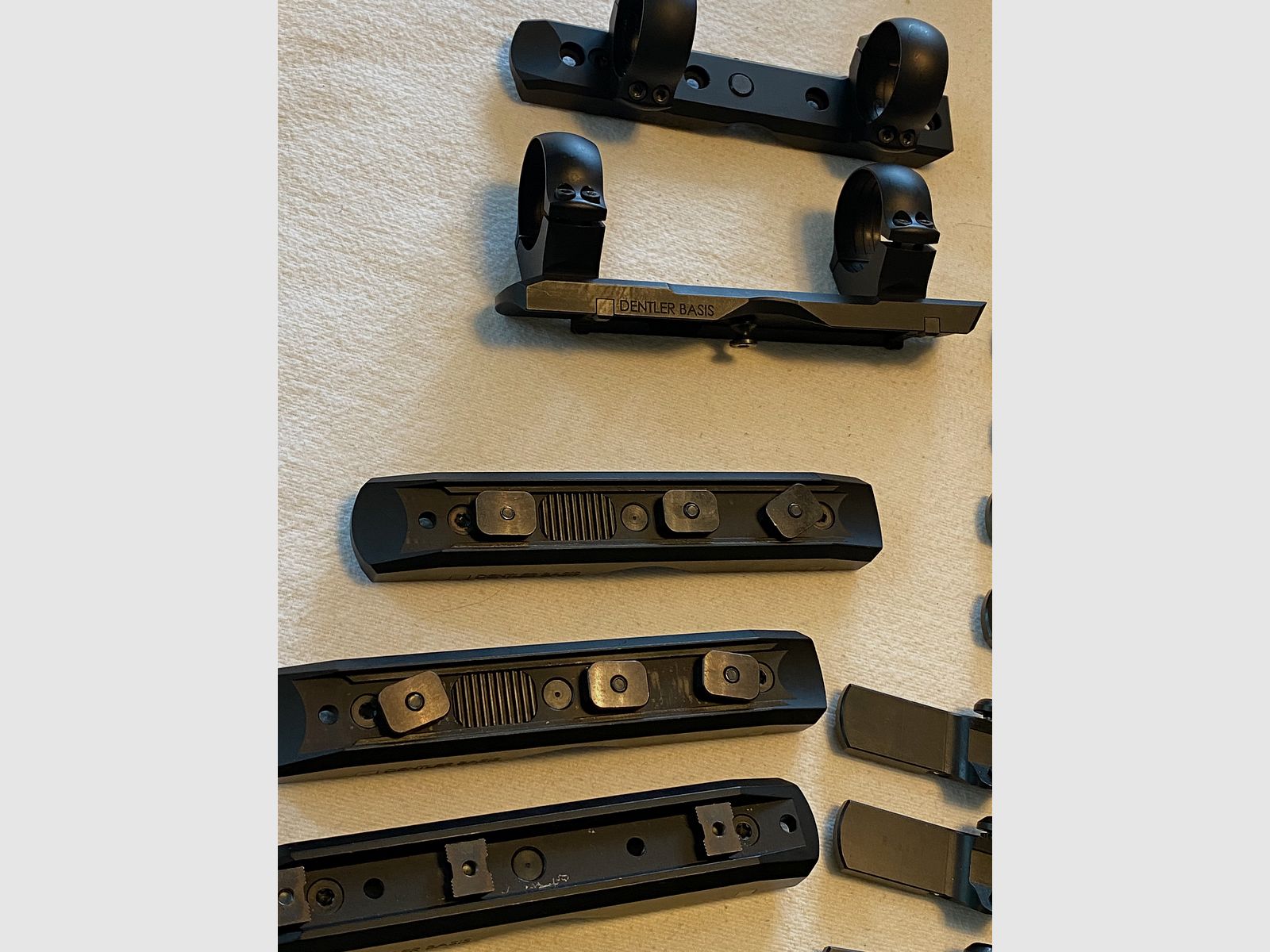 Dentler Montage Grundschiene Montageschiene  Blaser , Zeiss, Blaser R 8, Klemm, Prisma, Montage, etc.