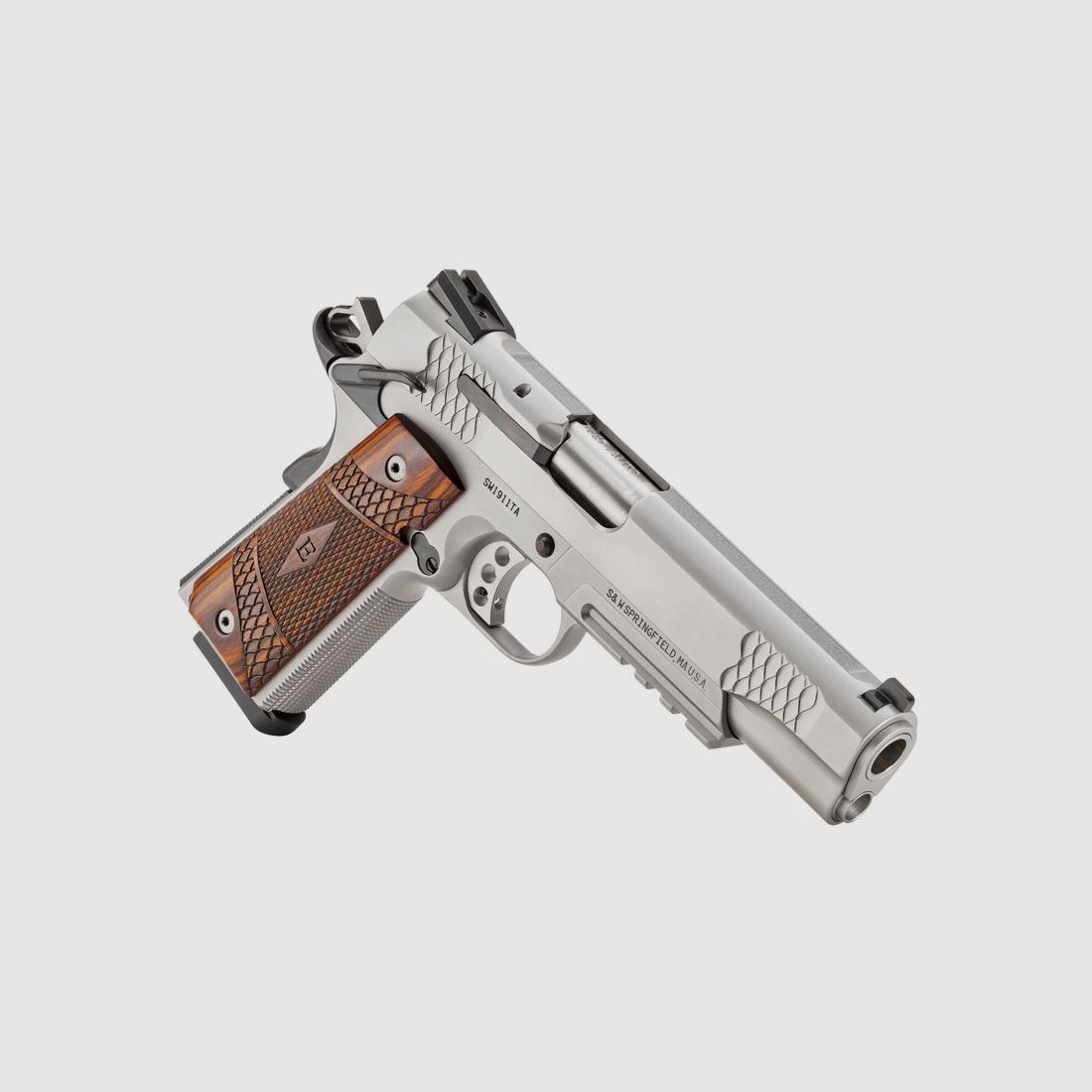 Smith & Wesson Pistol SW1911 E Series Tactical Rail 5′ .45ACP Inox, Bild 5 von 7