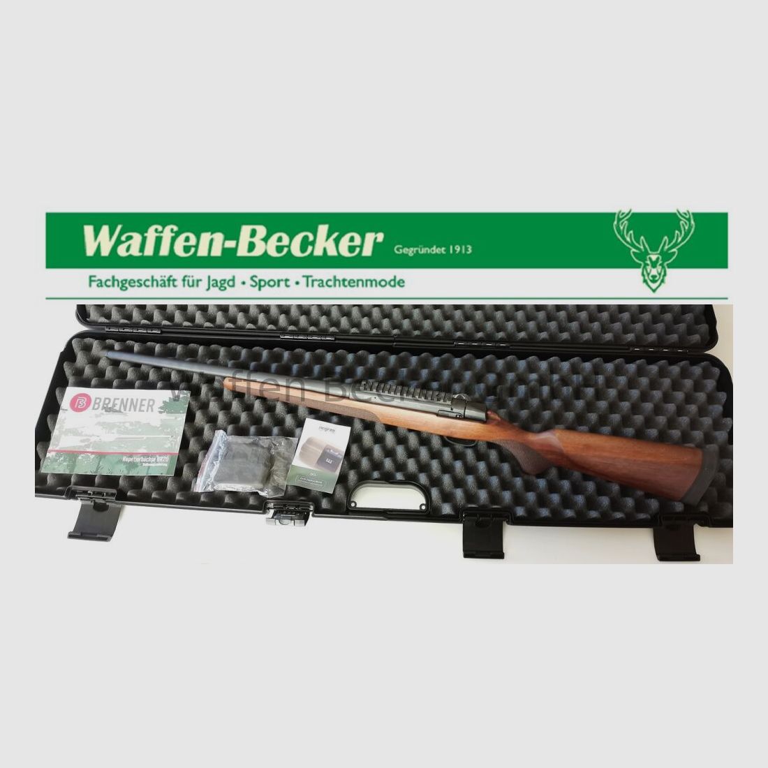 Brenner Brenner BR20 Cal. .308Win. LL:51cm M15x1 filettatura della volata, calcio in legno