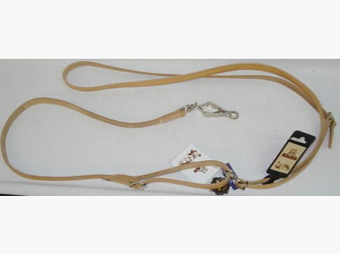 Umhängeleine Fahlleder 1,85 m - 14 mm breit