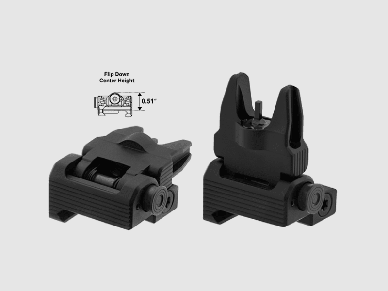 UTG ACCU-SYNC mirino anteriore ribaltabile a molla AR15, immagine 2 di 2