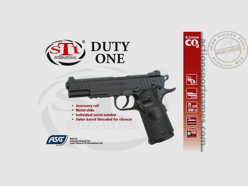 Pistola a CO2 4.5 mm BB ASG STI Duty One, immagine 3 di 3