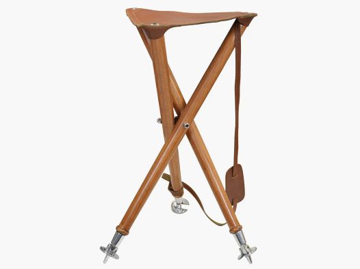 Foldable High Seat Luxe TeamWood 65 cm, ash and leather