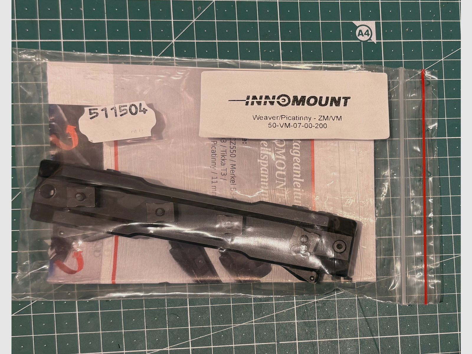 Innomount Schnellspannmontage für Zeiss Innenschiene