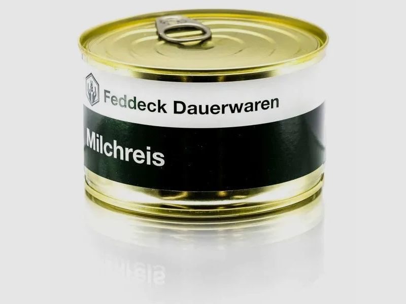 Feddeck Dauerwaren Fertiggericht Dose Milchreis 400 g