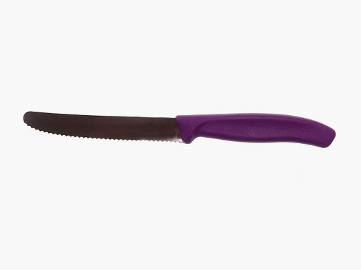 Swiss Classic couteau à tomates, dentelé, violet, 11 cm