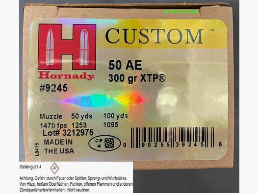 Hornady XTP/HP 300 grs