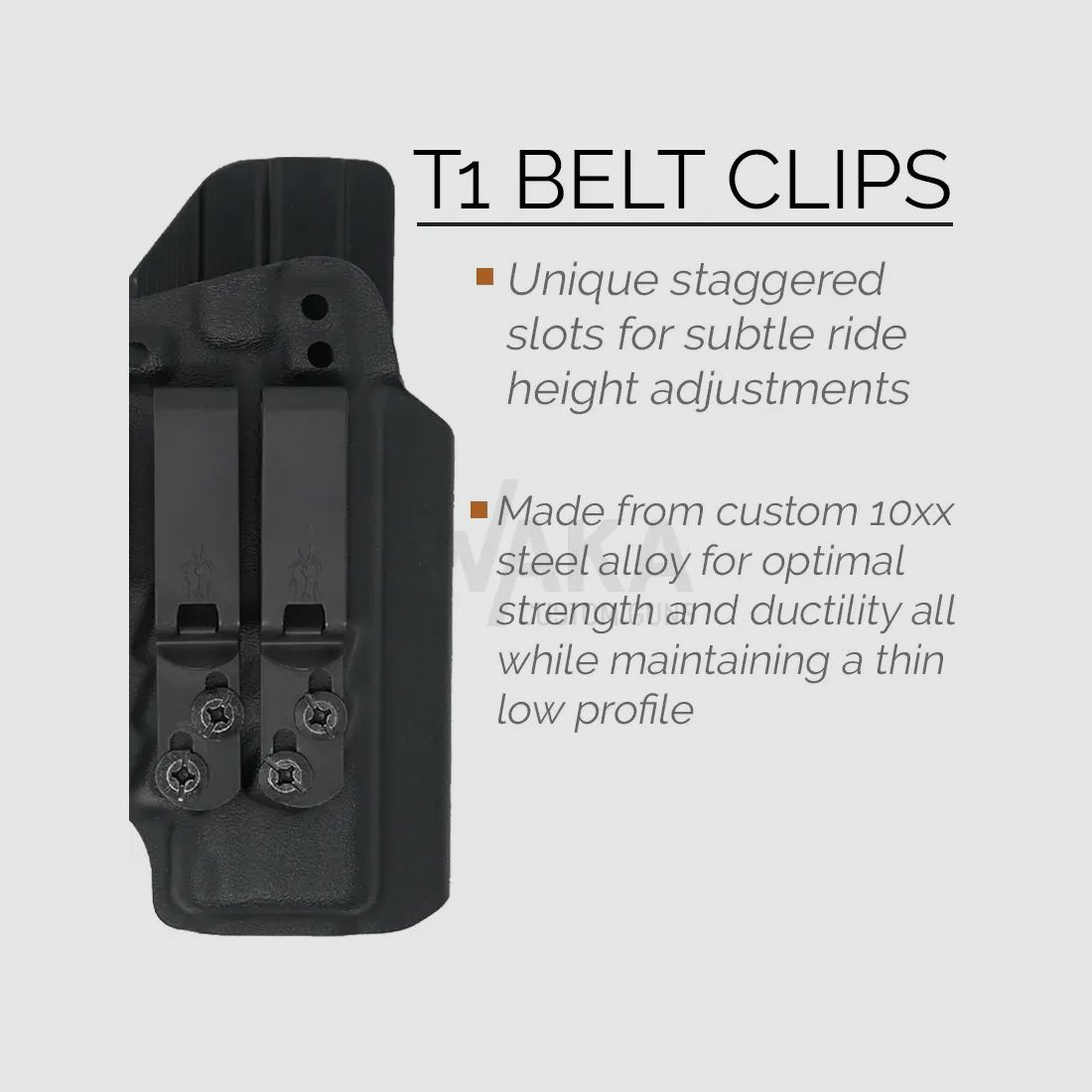 Tenicor CERTUM3 Holster zu Glock 19/45/26 MOS, RH,