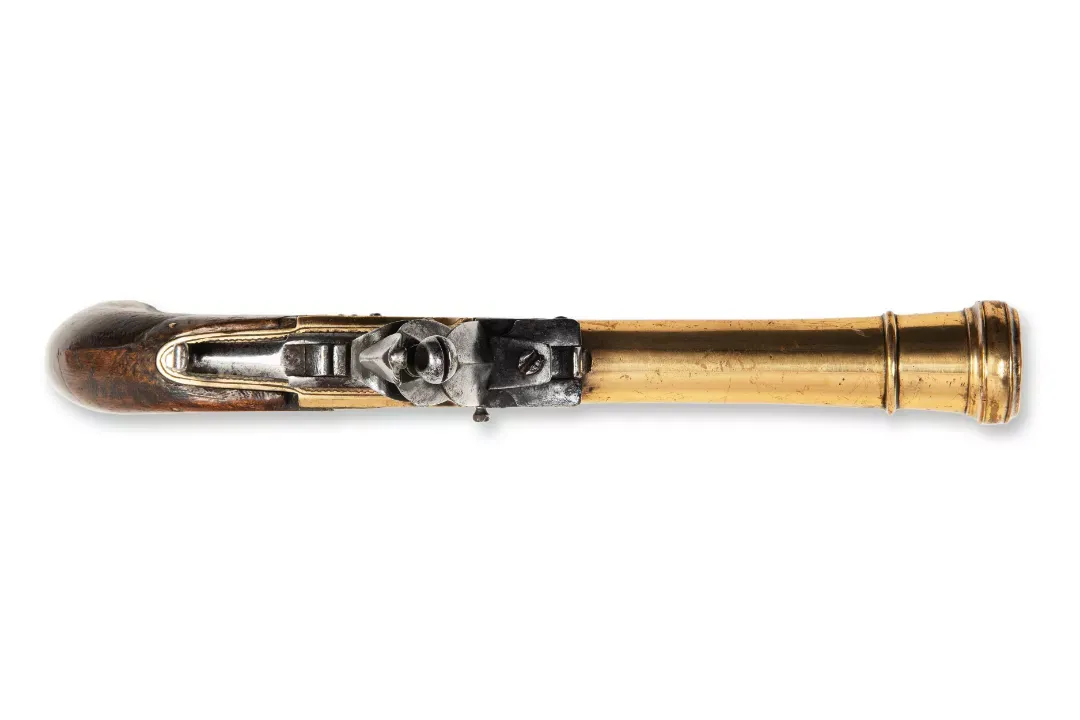 Pistola de pedernal Tromblon Antiguo, imagen 1 de 6