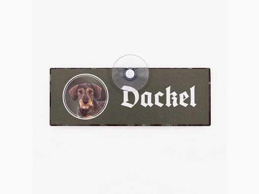 Wilde Hilde Autoschild Rauhaardackel