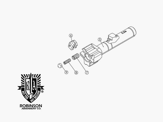 ROBINSON ARMAMENT XCR-L® Type 2 Bolt complete 5.56 /.300 AAC