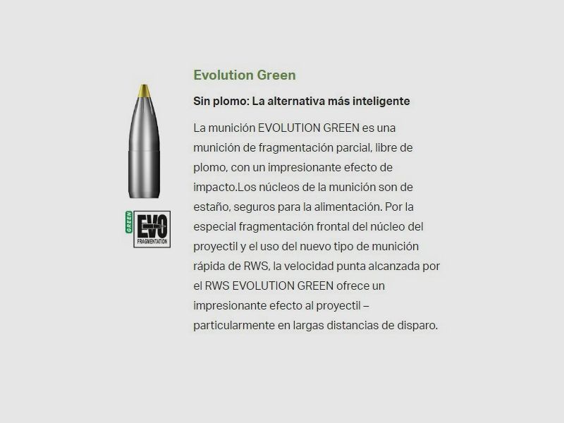 RWS 300 Win. Mag. Evo green 139 gr., afbeelding 2 van 2
