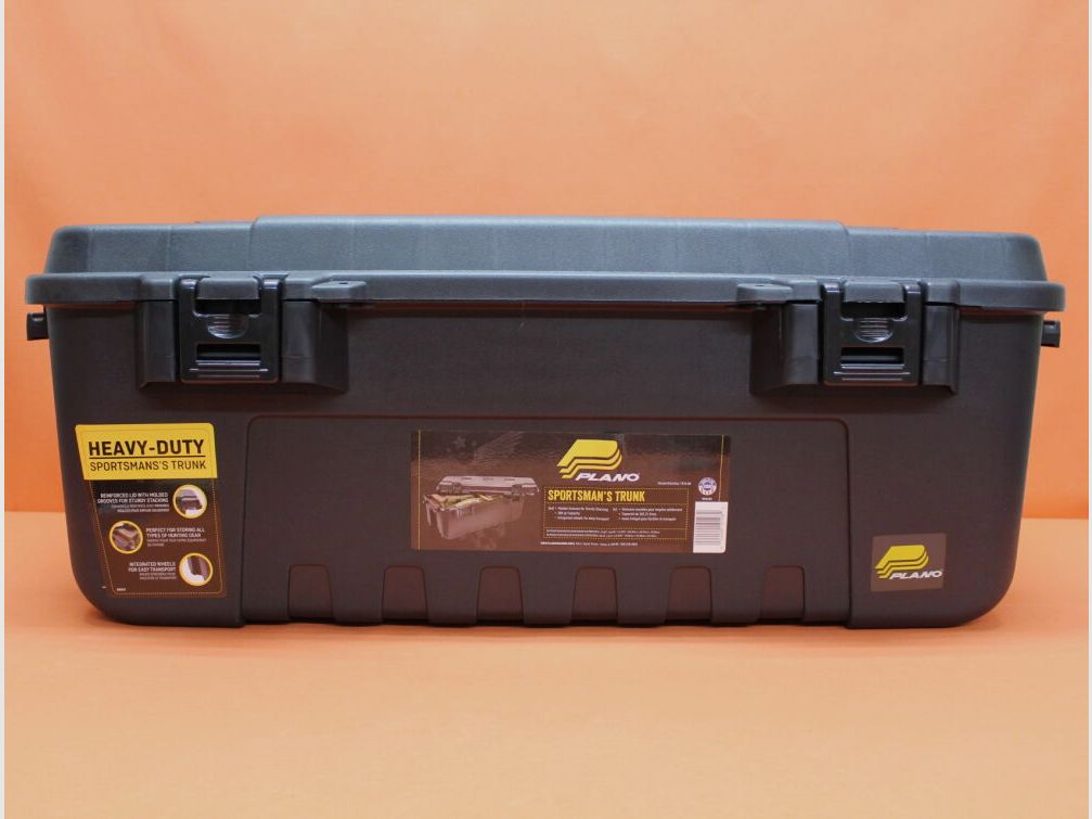 Plano Plano Large Sportsmen Black Trunk w/Wheels: Untensilien-Box Polymer schwarz ca. 96/46/36cm