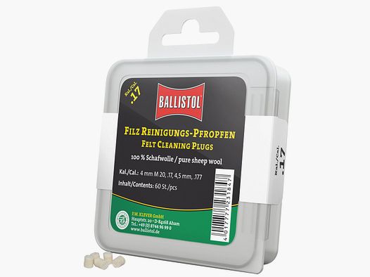 Ballistol Filz-Reinigungs-Pfropfen Klassik