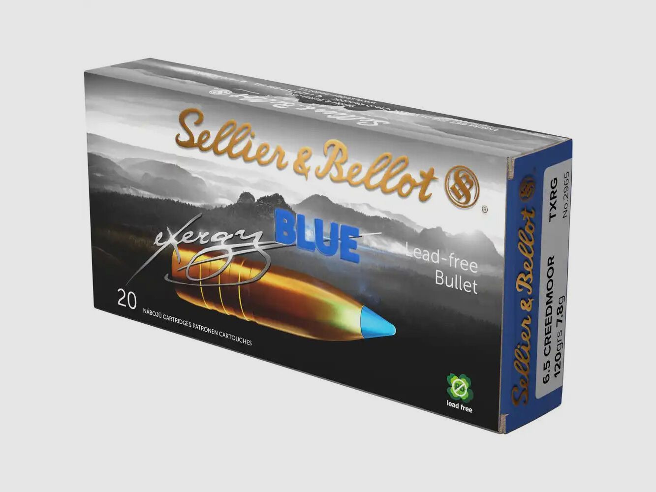 Sellier&Bellot TXRG blue 7,8g/120grs à20 6,5 Creedmoor