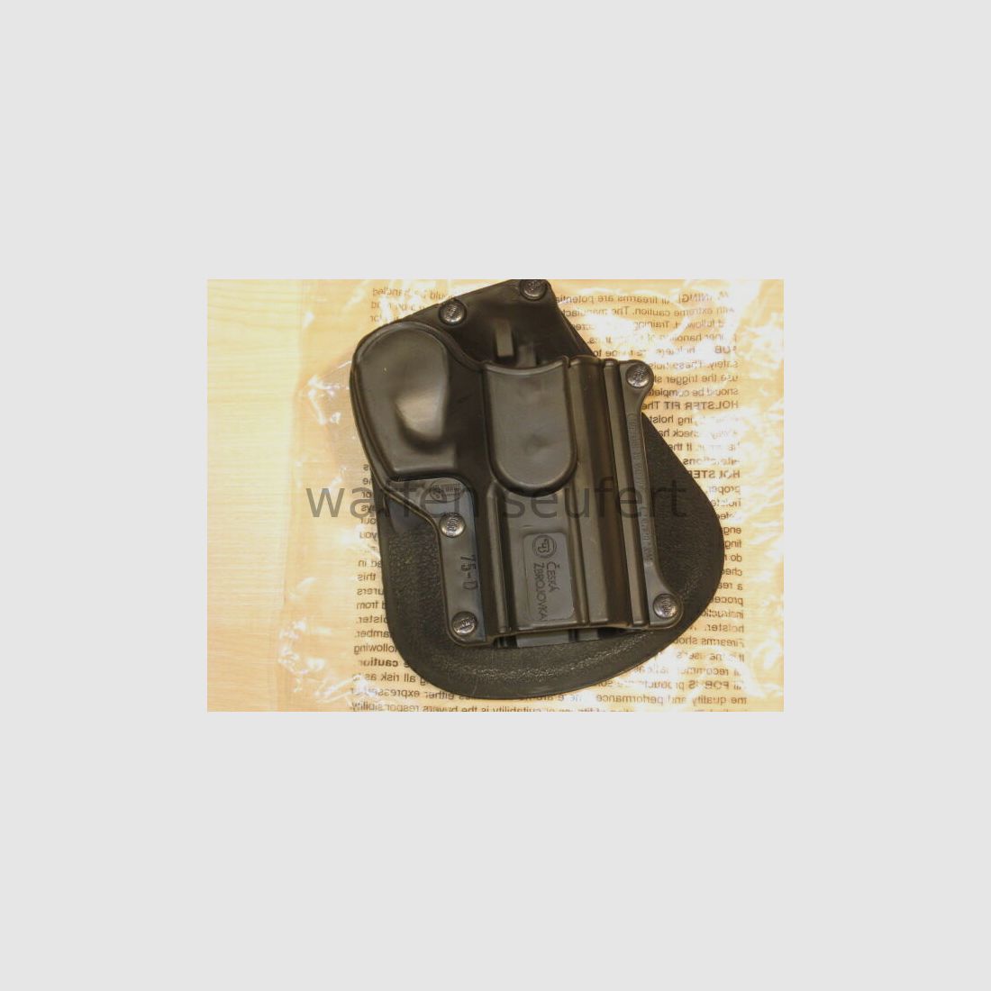 Fobus CZ 75D Compact Paddle Gürtelholster Hartkunststoffschale
