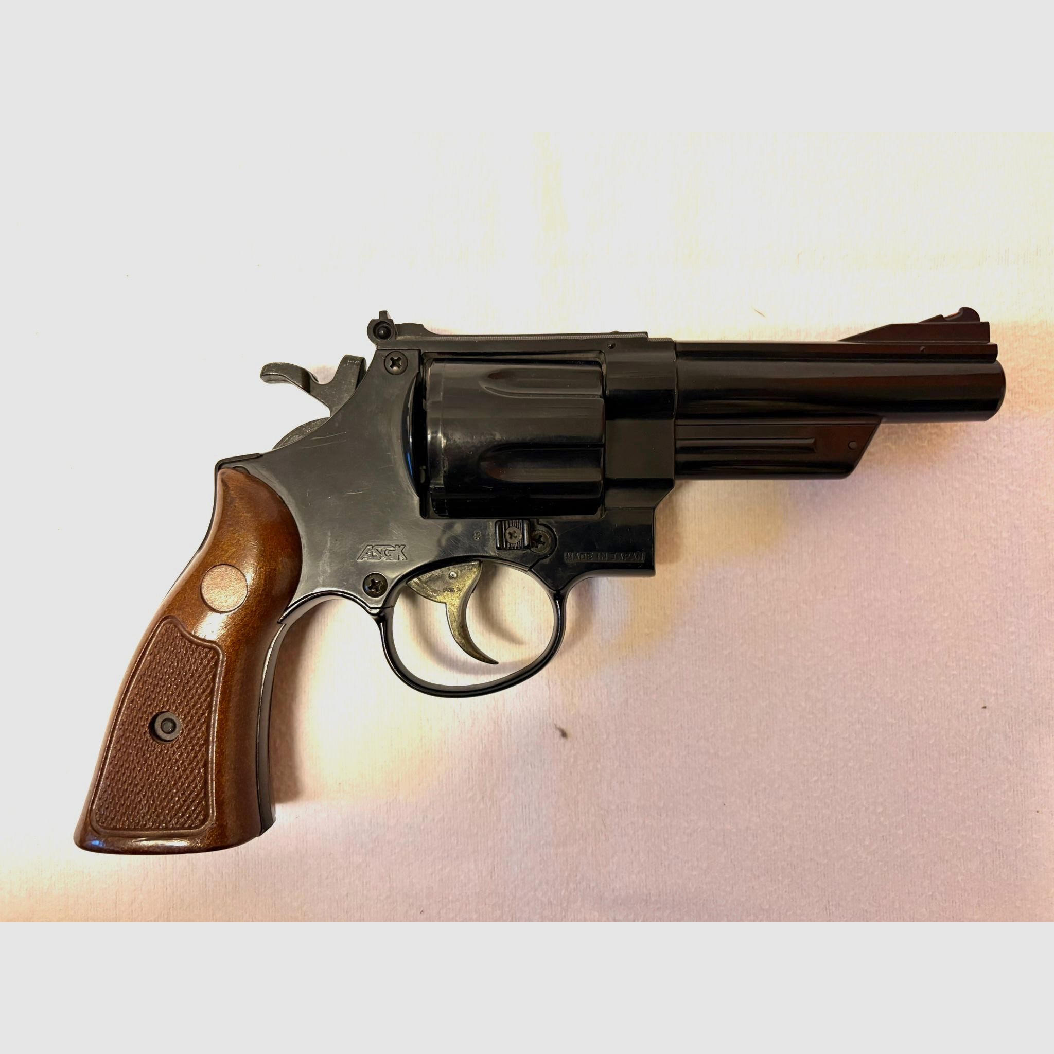 ••• Deko - Revolver .45 S&W - John Wayne - Highway Patrol - im Bilderrahmen •••