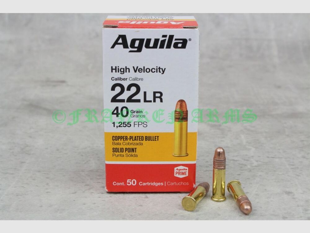 Aguila High Velocity .22 lr. CP SP 40gr. 2,6g 50Stück