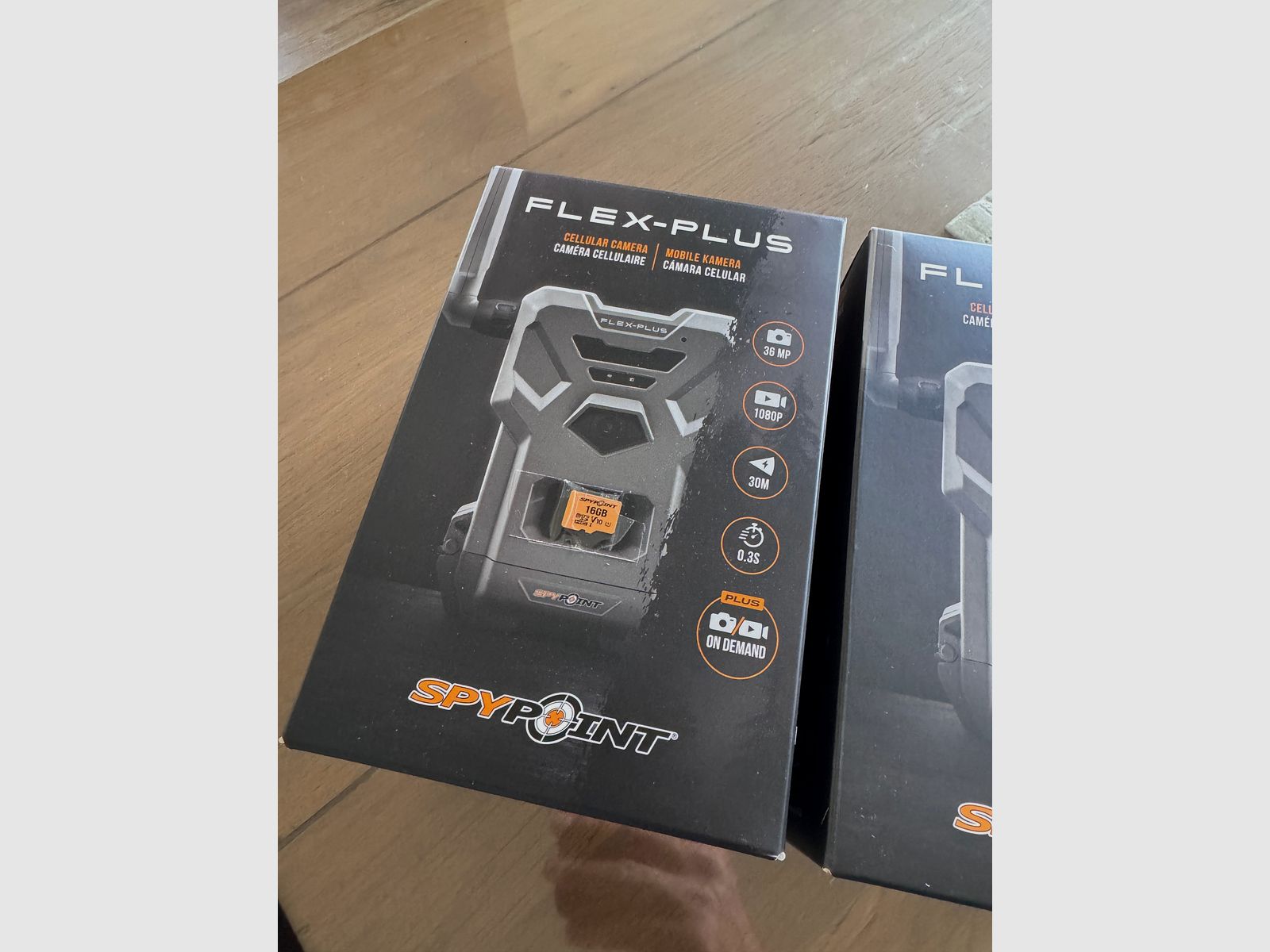 2x Wildkamera NEU Spypoint Flex Plus mit SD Karte