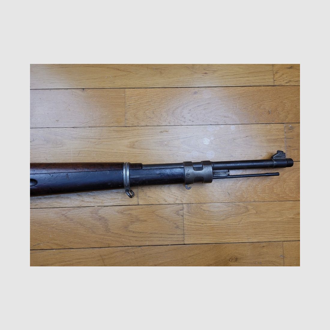Seltenes Mauser-Gewehr Brasilien – Modell Mq.30M954 – neu kalibriert auf 300 Win Mag – Holz und Beschläge in gutem Zustand – sehr guter Lauf – Markierungen in einwandfreiem Zustand – BE+, Bild 7 von 25