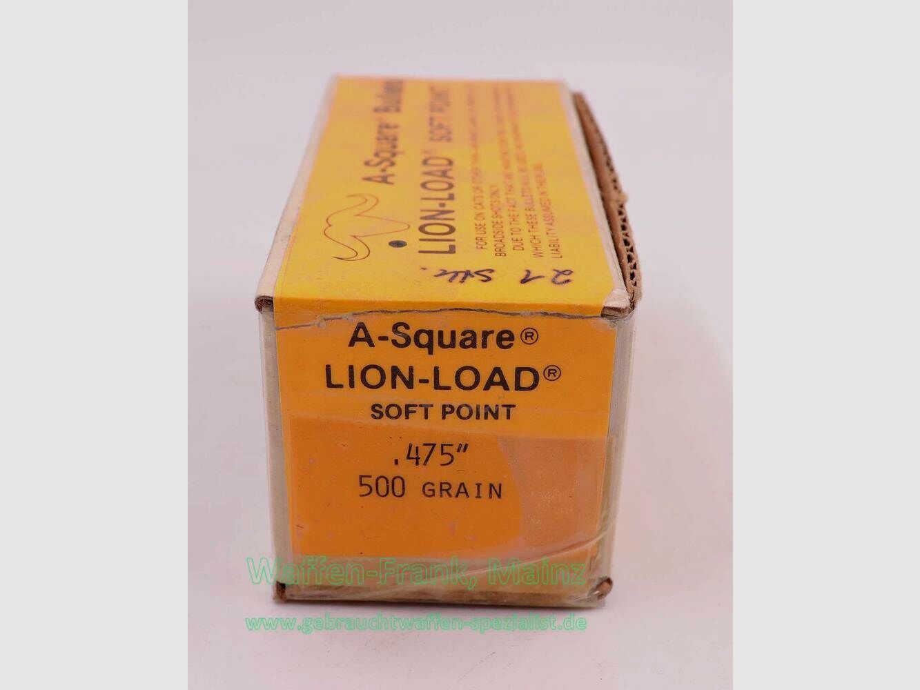 A-Square Alphin Press. Büchsengeschosse, Anbruch .475