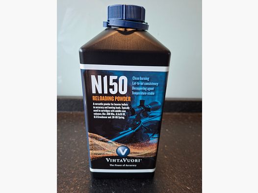 Vihtavuori N150 pólvora de carga de propulsión 950 gr.