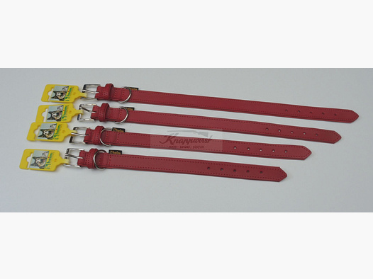 Halsband Florenz genäht 25/40 rot