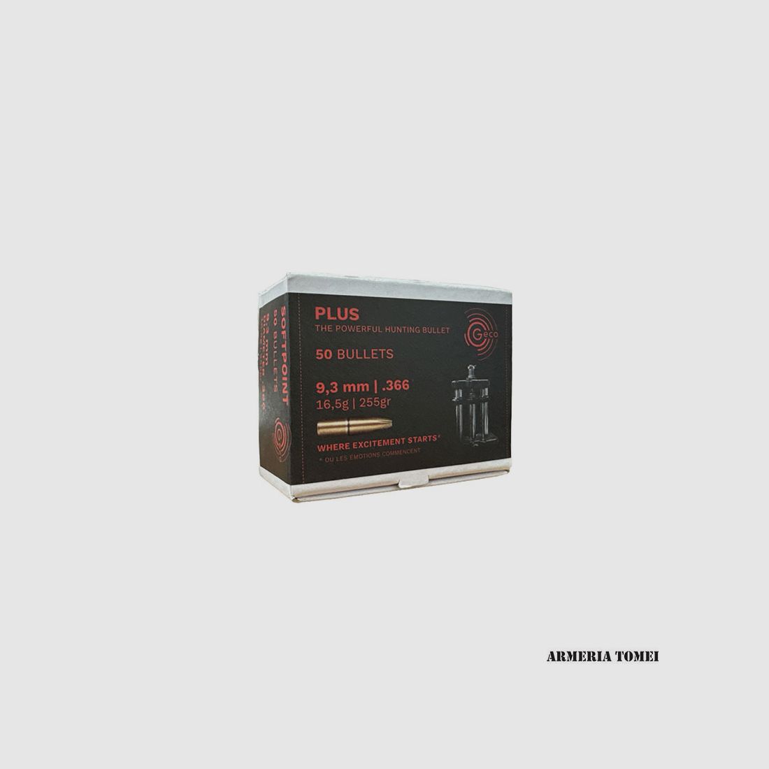 RELOADING BULLE – GECO – PLUS 9.3mm | .366 16.5g | 255gr (50pcs)