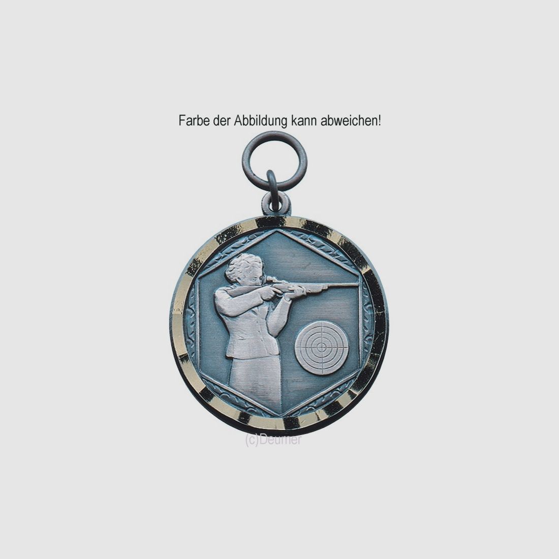 Medaille Dame, orig.Deumer vergoldet, 37mm