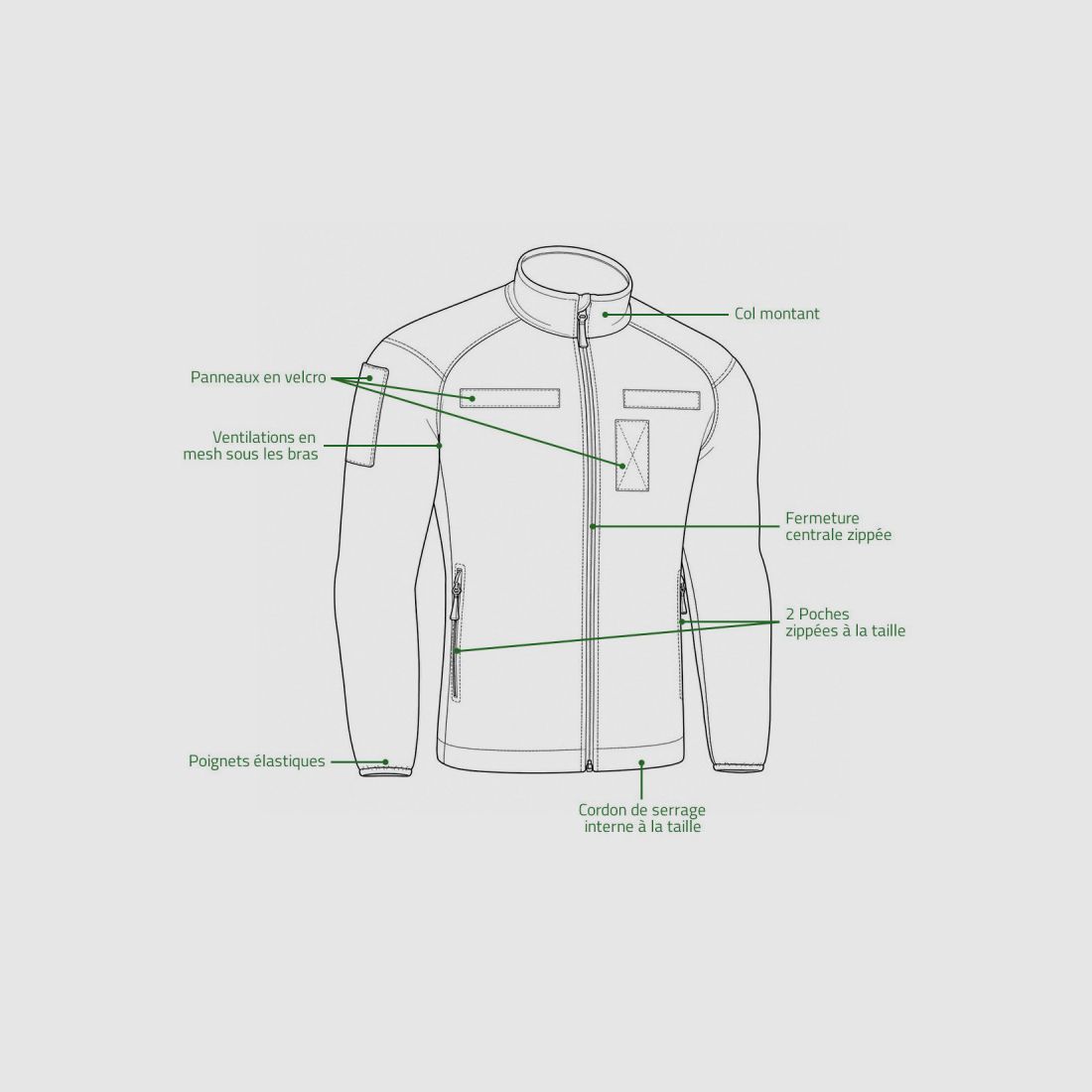 Polartec M-Tac Combat Fleece Kurtka - Polowanie i Outdoor, zdjęcie 3 z 15