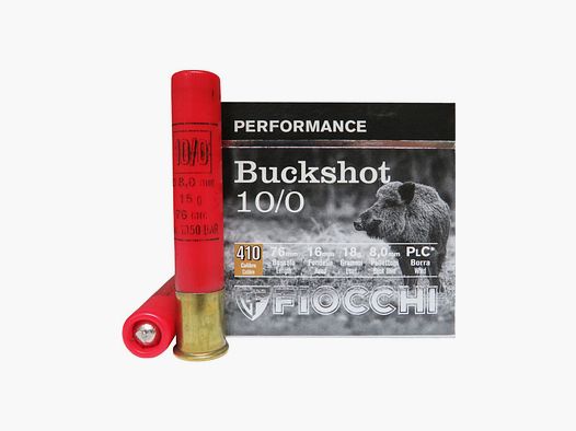 Cartuchos Fiocchi Buckshot 410 Magnum cal. 36/76 15 g 10/0