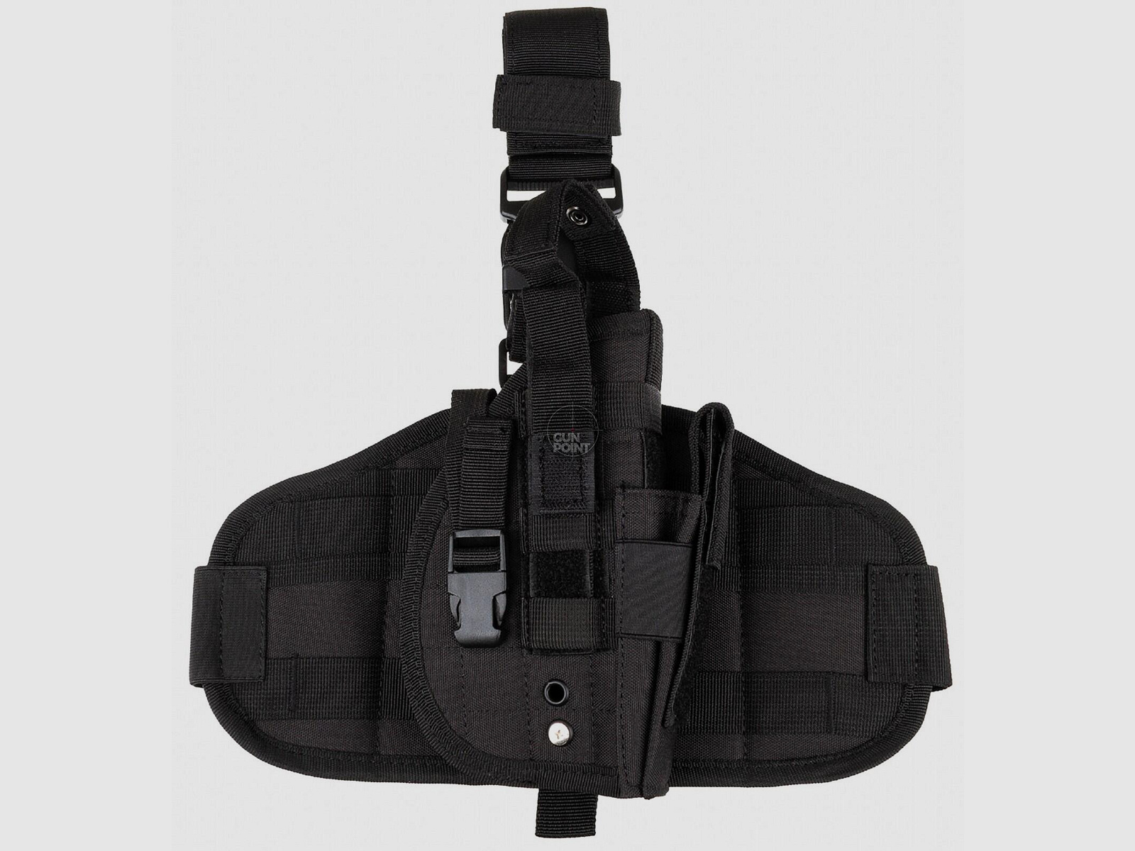 Pistolenbeinholster, MOLLE",rechts, schwarz"