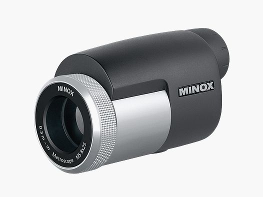 Minox Monokular MS 8x25 Macroscope Mini Teleskop Silber 62206