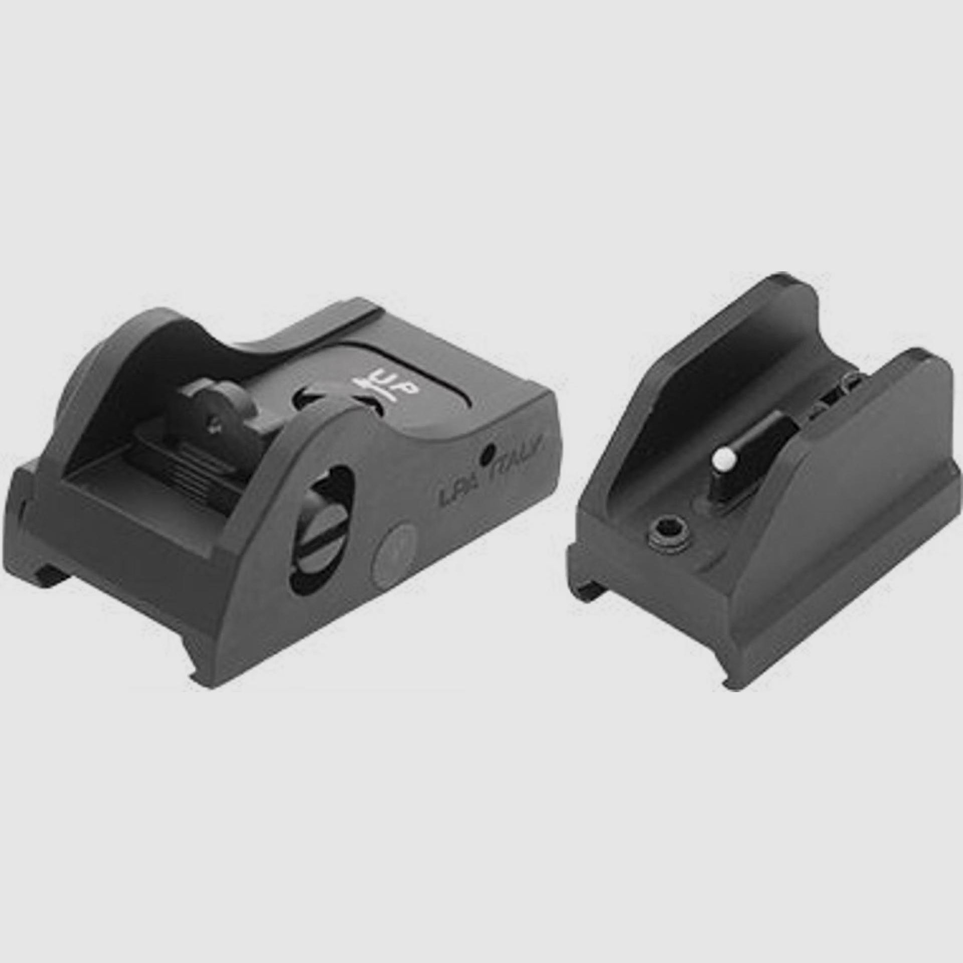 LPA – Conjunto de miras tácticas para Picatinny, Ghost Sight BAR11W (Mira de fibra óptica en 6mm/7mm/8mm)