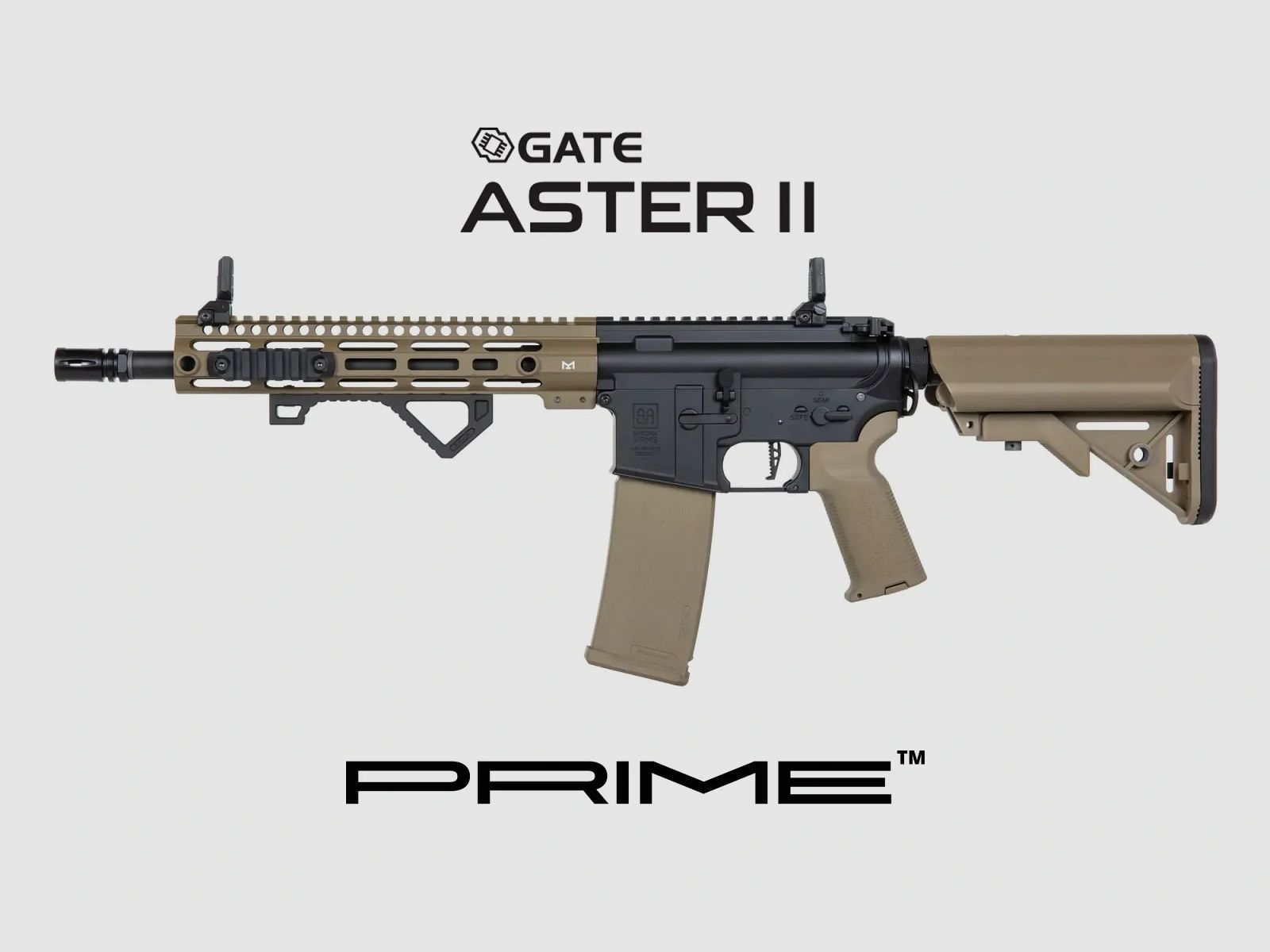 SA-P20 PRIME S-AEG mit ASTERII Bluetooth E.T.U, Dark Matter 27K Brushless Motor und Speedgears (TAN)