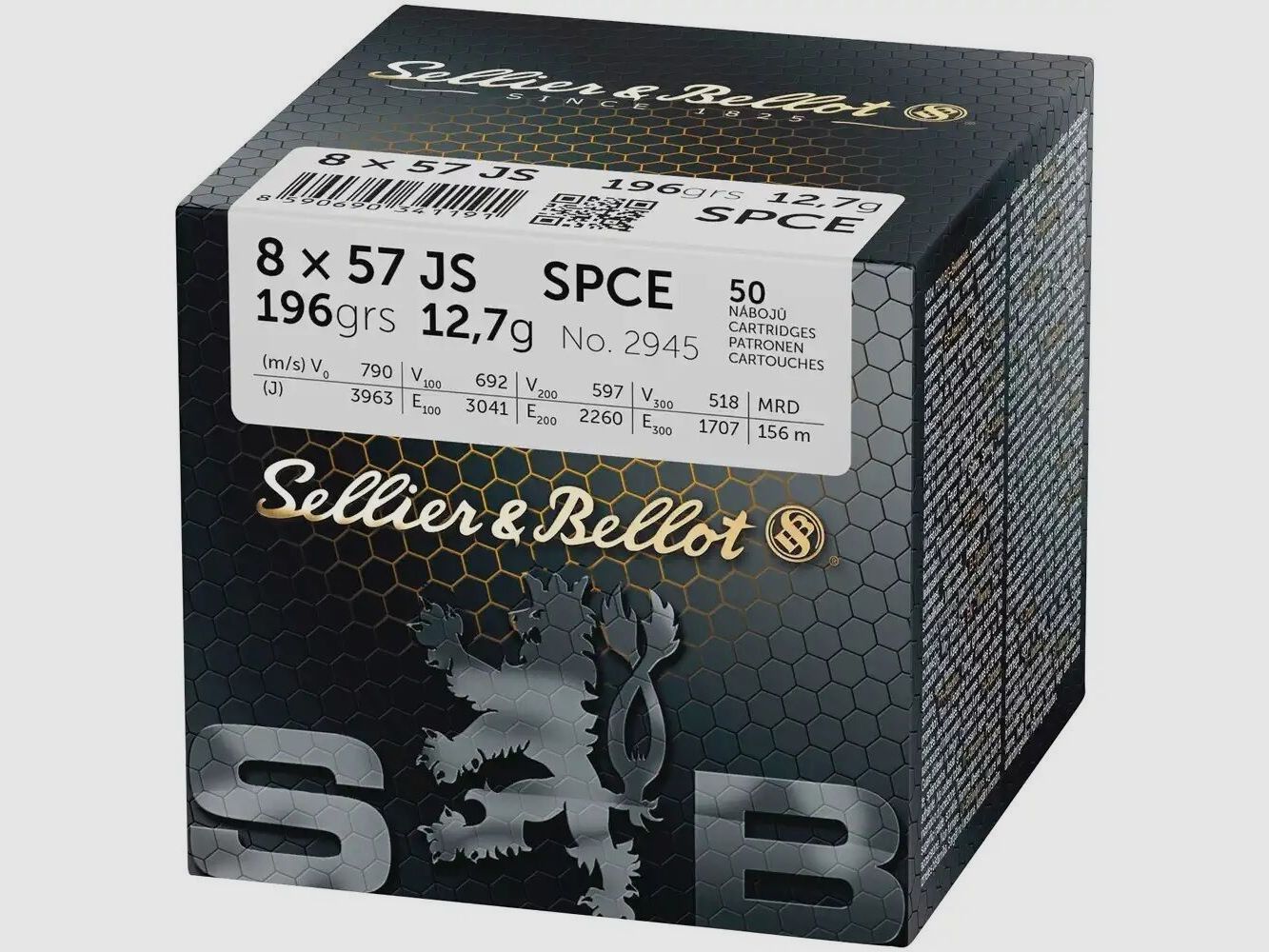 Sellier & Bellot IS SPCE 196 grains 50 cartridges in a box