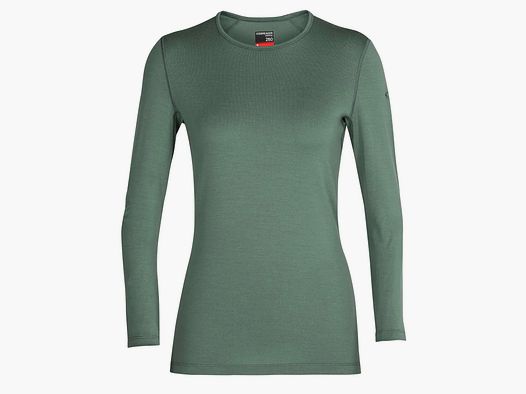 Icebreaker Camiseta de manga larga Tech Merino 260 Mujer - Verde / XL