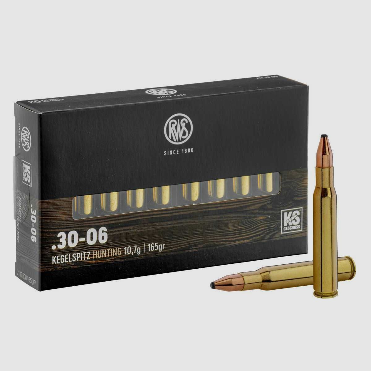 RWS 30-06 Springfield Spitzgeschoss KS 165 gr / 10,7 g - 165 gr / 10,7 g, Bild 1 von 10