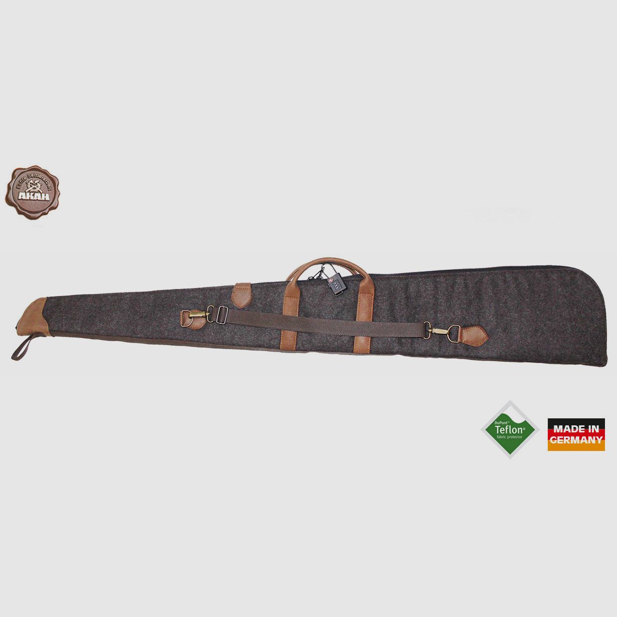 Funda de rifle AKAH de paño/ cuero de alce