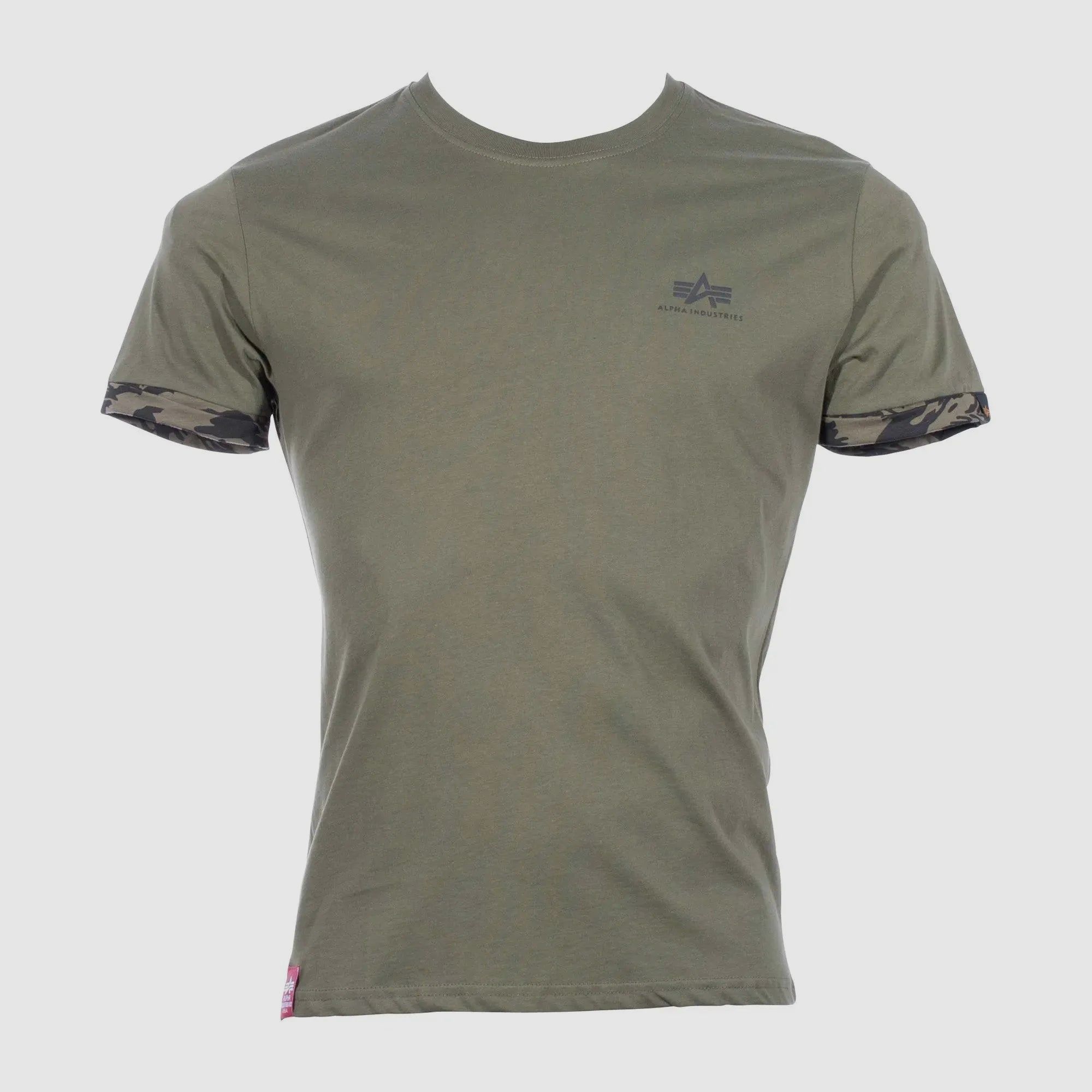 alpha industries Alpha Industries T-Shirt Roll-Up Sleeve dark olive camo