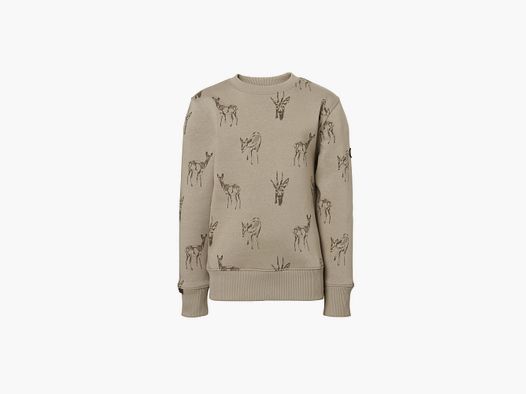Sweatshirt Chevalier Deer Gros Plan Cerf Junior 130