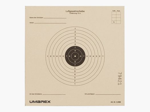 Umarex Luftgewehr Zielscheiben 14x14 cm - 1.000 Stück