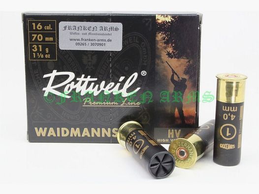 Rottweil Waidmannsheil HV 16/70 4.0mm 10 pieces bulk prices